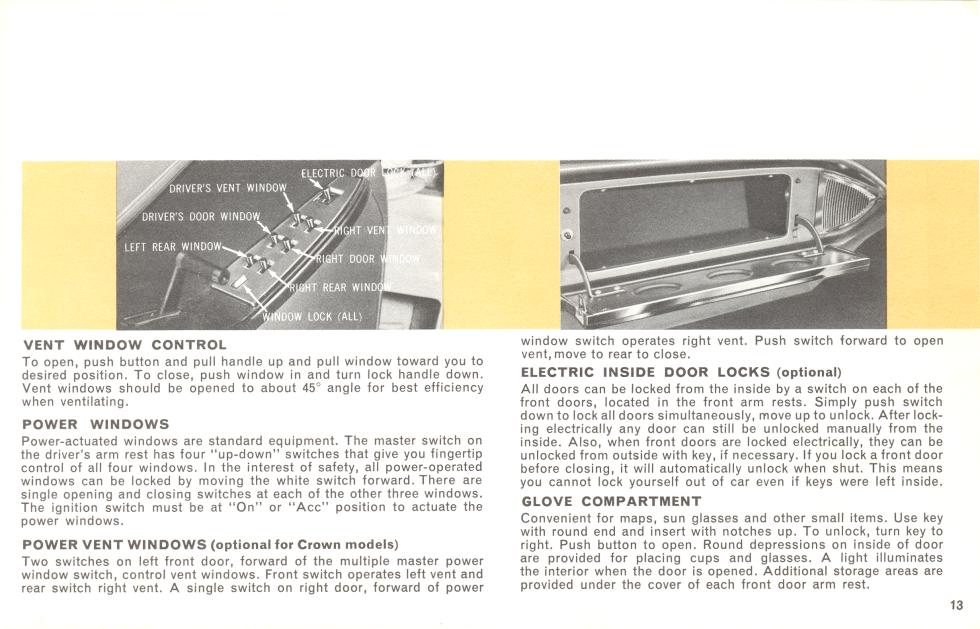 1964 Chrysler Imperial Owners Manual Page 17